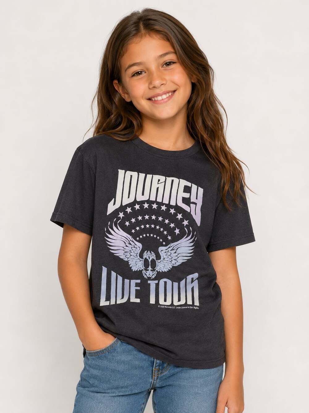 Abercrombie Kids Journey Live Tour Graphic Band T-Shirt